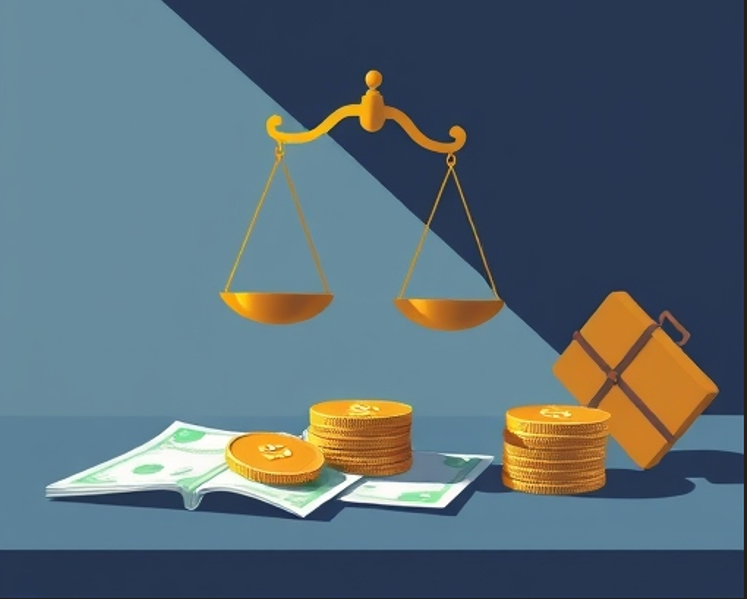 weegschaal, salaris, geld, meten, AI