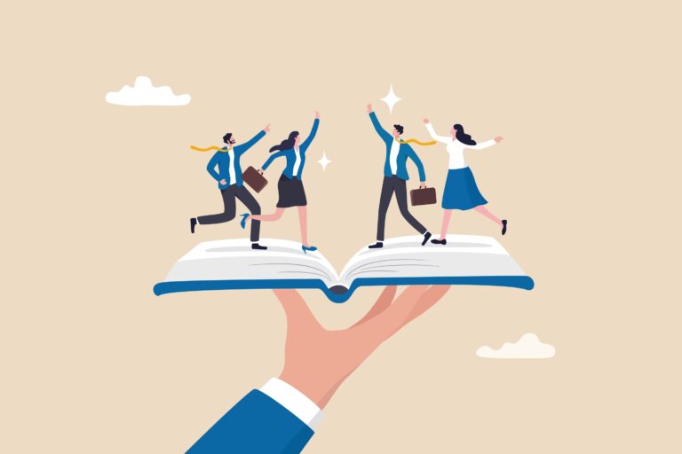 leren, boek, onboarding