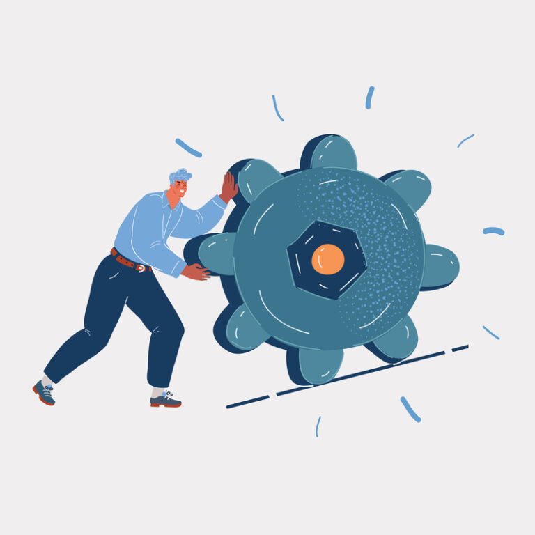 werken tandwiel draaien radar